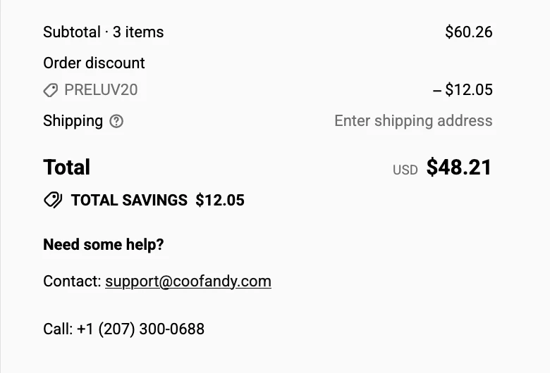 Use Code PRELUV20 for 20% OFF